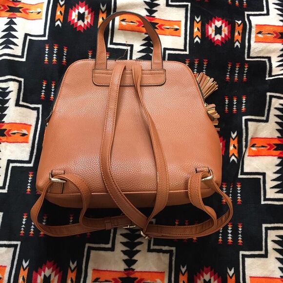 Brown backpack handbag - Picture 2 of 4